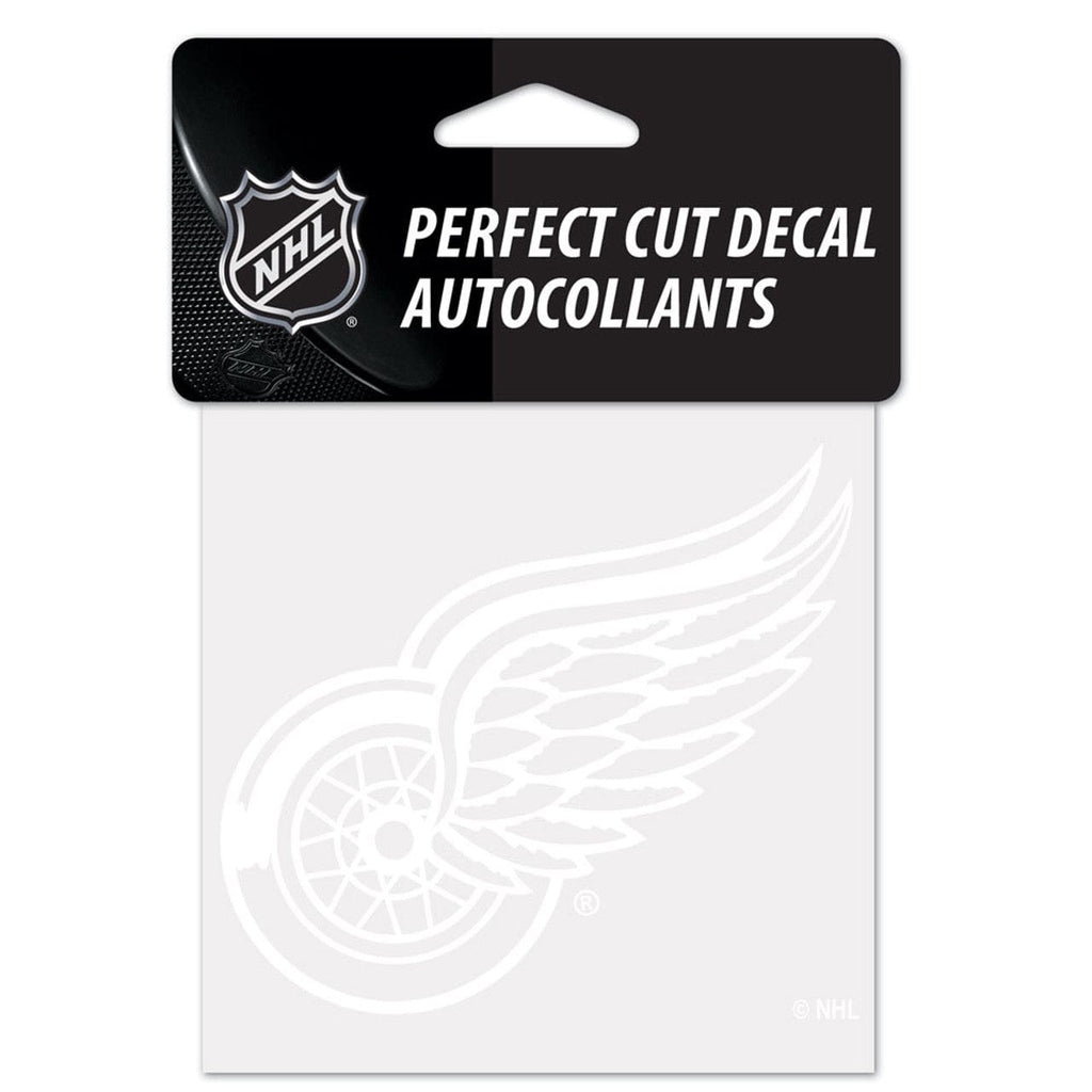 Decal 4x4 Perfect Cut White Detroit Red Wings Decal 4x4 Perfect Cut White 032085495150