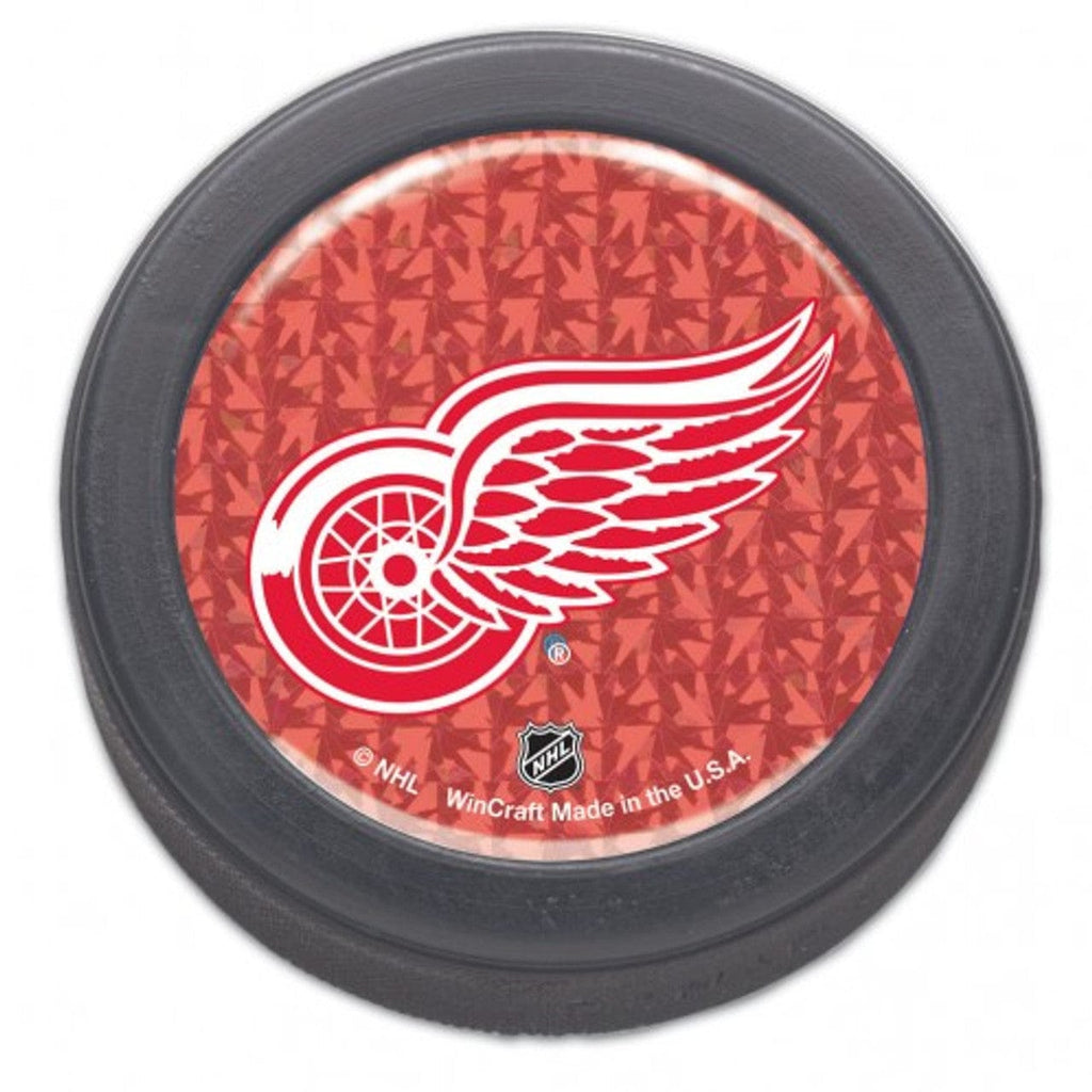 Balls Hockey Puck Detroit Red Wings Domed Hockey Puck - Packaged - Prismatic - Special Order 032085238467