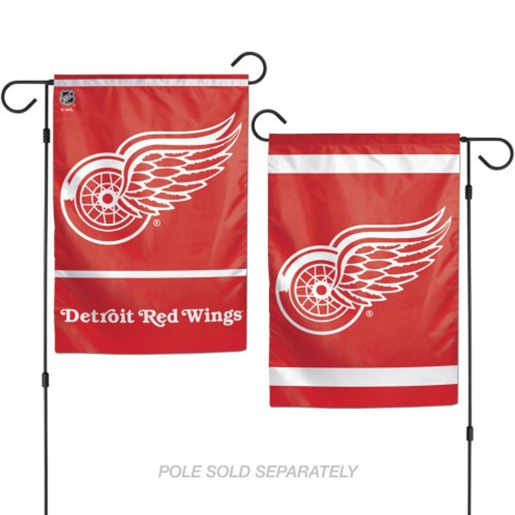 Flags 12x18 Detroit Red Wings Flag 12x18 Garden Style 2 Sided 032085923745