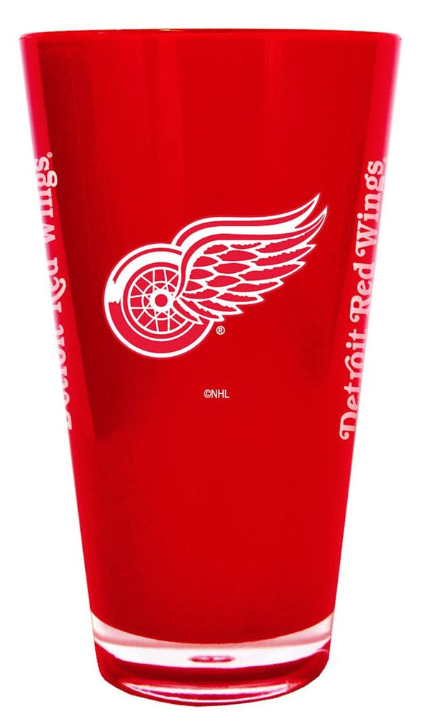 Detroit Red Wings Detroit Red Wings Glass 20oz Pint Plastic Insulated CO 846757186396