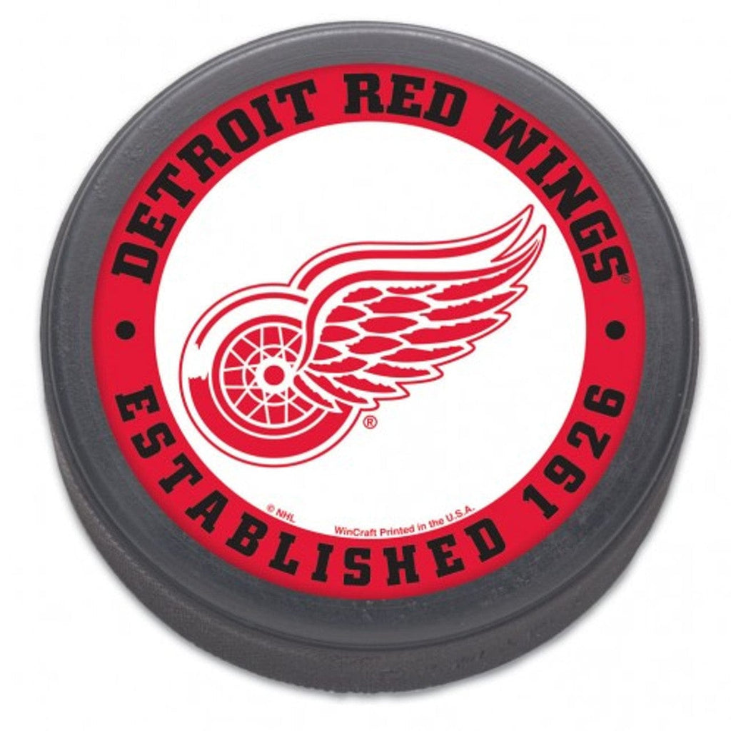 Balls Hockey Puck Detroit Red Wings Hockey Puck - Packaged - Est. 1926 032085168856