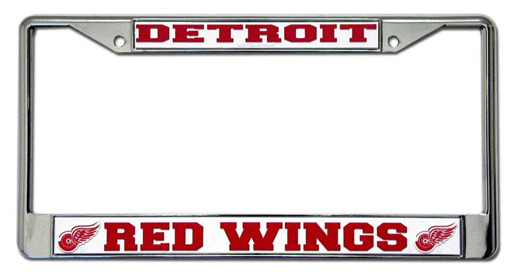 License Frame Chrome Detroit Red Wings License Plate Frame Chrome 094746012526