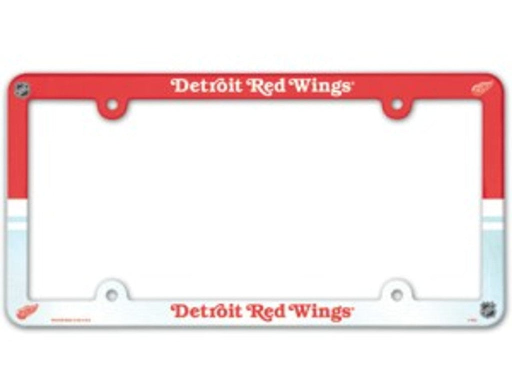 License Frame Plastic Detroit Red Wings License Plate Frame - Full Color 032085901279