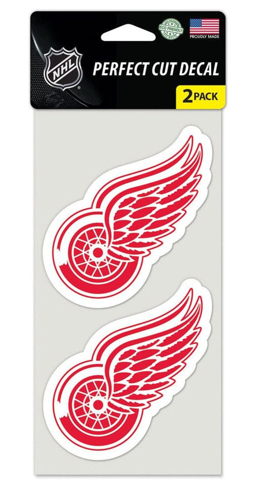 Decal 4x4 Perfect Cut Set of 2 Detroit Red Wings Set of 2 Die Cut Decals - Special Order 032085482136