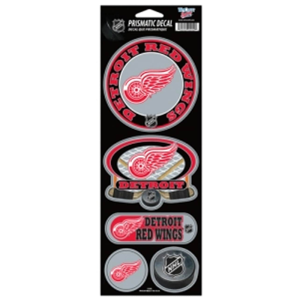 Decal 4x11 Die Cut Prismatic Detroit Red Wings Stickers Prismatic 032085647276