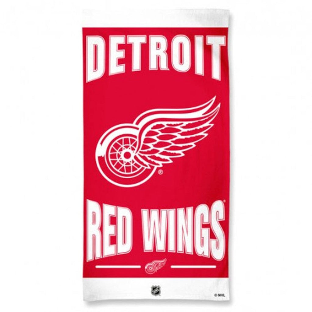 Towel Beach 30x60 Detroit Red Wings Towel 30x60 Beach Style 099606186607