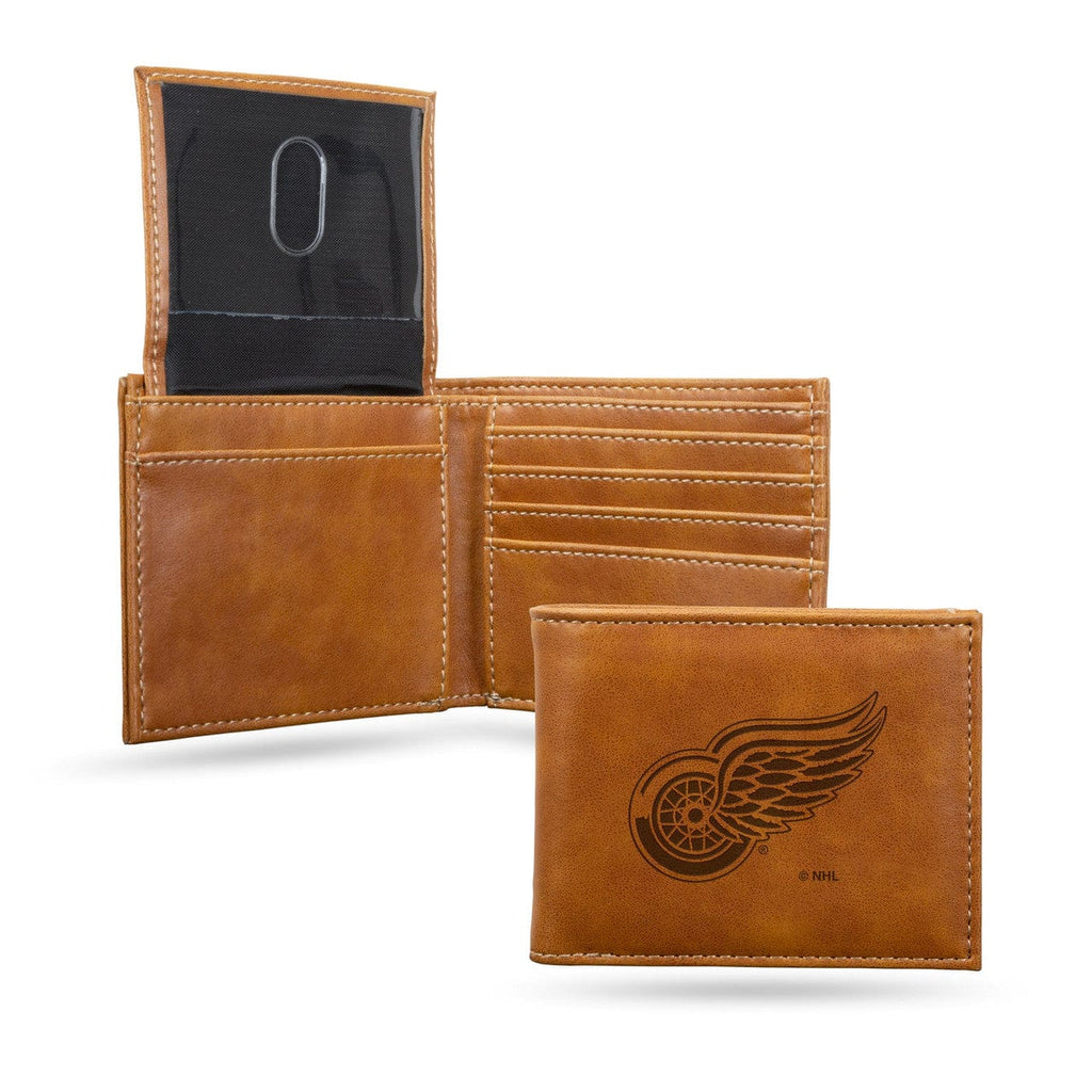 Wallets Detroit Red Wings Wallet Billfold Laser Engraved 767345880949