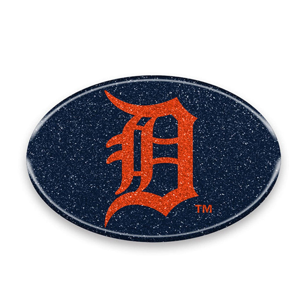 Auto Emblem Bling Detroit Tigers Auto Emblem - Oval Color Bling 681620262117