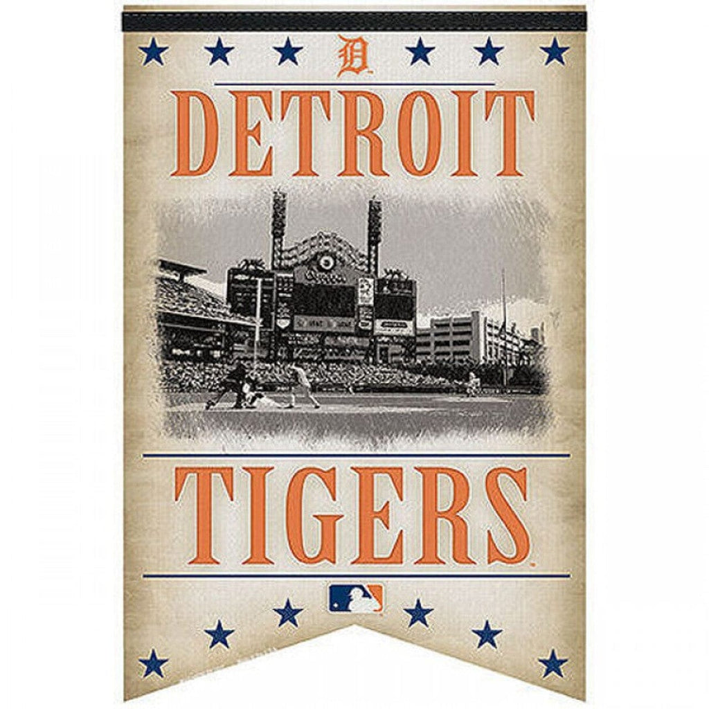 Pennant 17x26 Detroit Tigers Banner 17x26 Pennant Style Premium Felt Stadium Design 032085391780