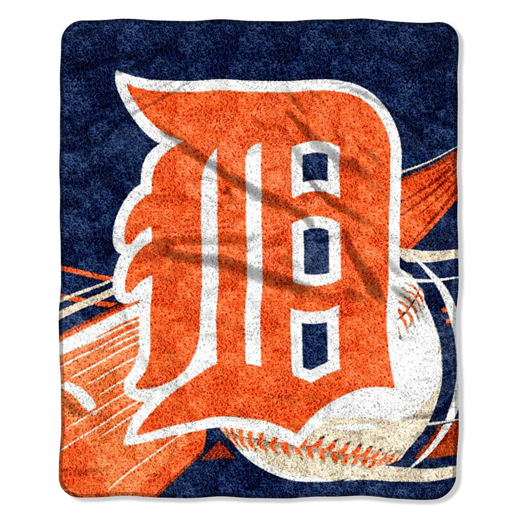 Blankets Polyester Detroit Tigers Blanket 50x60 Sherpa Big Stick Design 087918308183