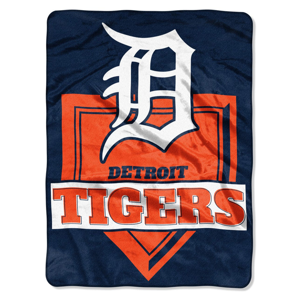 Blankets 60x80 Raschel Detroit Tigers Blanket 60x80 Raschel Home Plate Design 087918002876