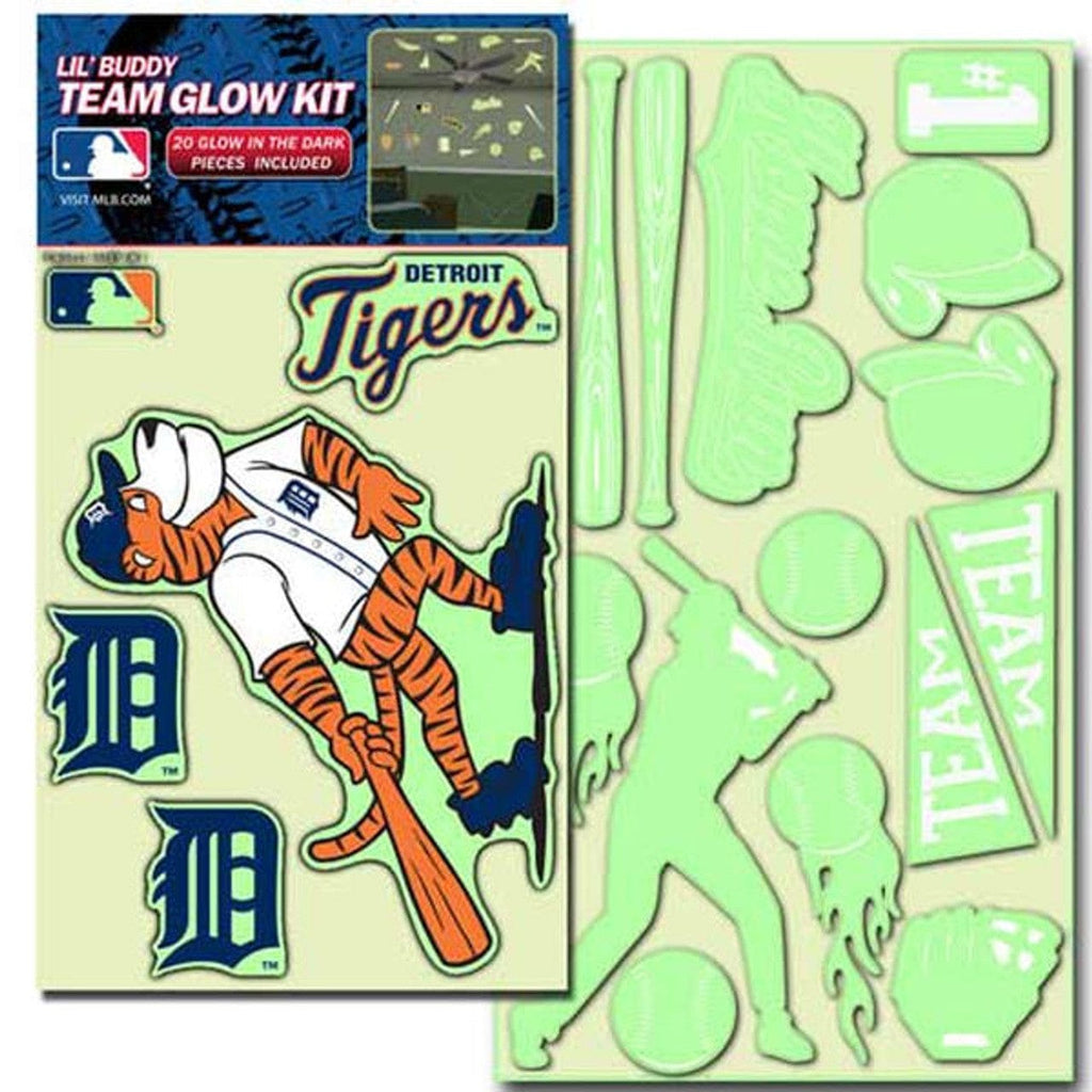 Detroit Tigers Detroit Tigers Decal Lil Buddy Glow in the Dark Kit CO 681620250114