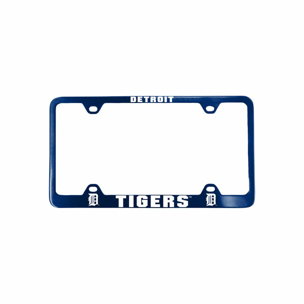 License Plate Frame Laser Cut Detroit Tigers License Plate Frame Laser Cut Blue 023245619066