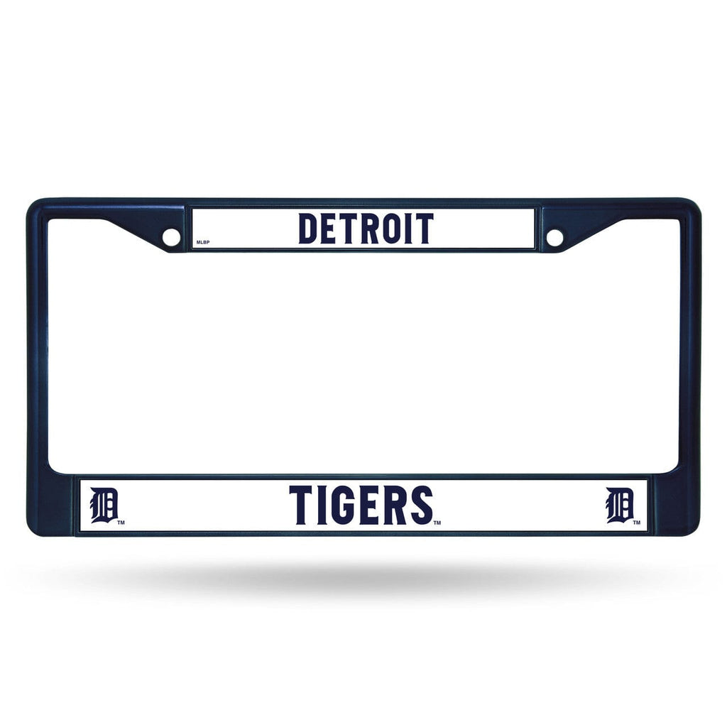 License Frame Metal Detroit Tigers License Plate Frame Metal Navy 094746965518