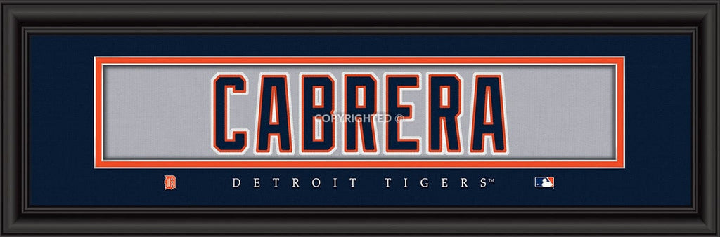 Print 8x24 Signature Style Detroit Tigers Miguel Cabrera Print - Signature 8"x24" 848655037268