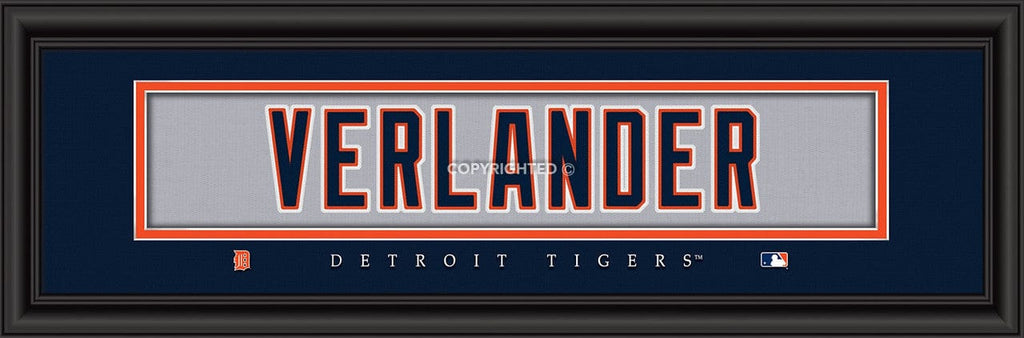 Detroit Tigers Detroit Tigers Print 8x24 Signature Style Justin Verlander 848655037251