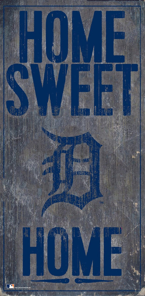 Detroit Tigers Detroit Tigers Sign Wood 6x12 Home Sweet Home Design 878460247378
