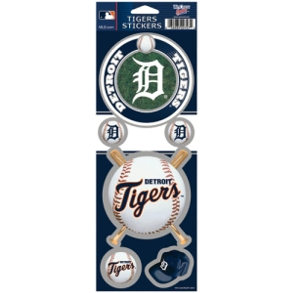 Decal 4x11 Die Cut Prismatic Detroit Tigers Stickers Prismatic 032085207272