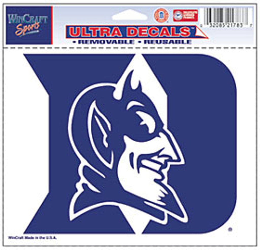 Decal 5x6 Multi Use Color Duke Blue Devils Decal 5x6 Ultra Color 032085217837