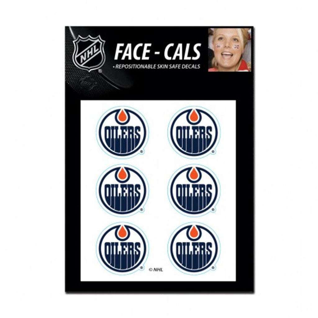 Face Cals Edmonton Oilers Tattoo Face Cals Special Order 614934500040