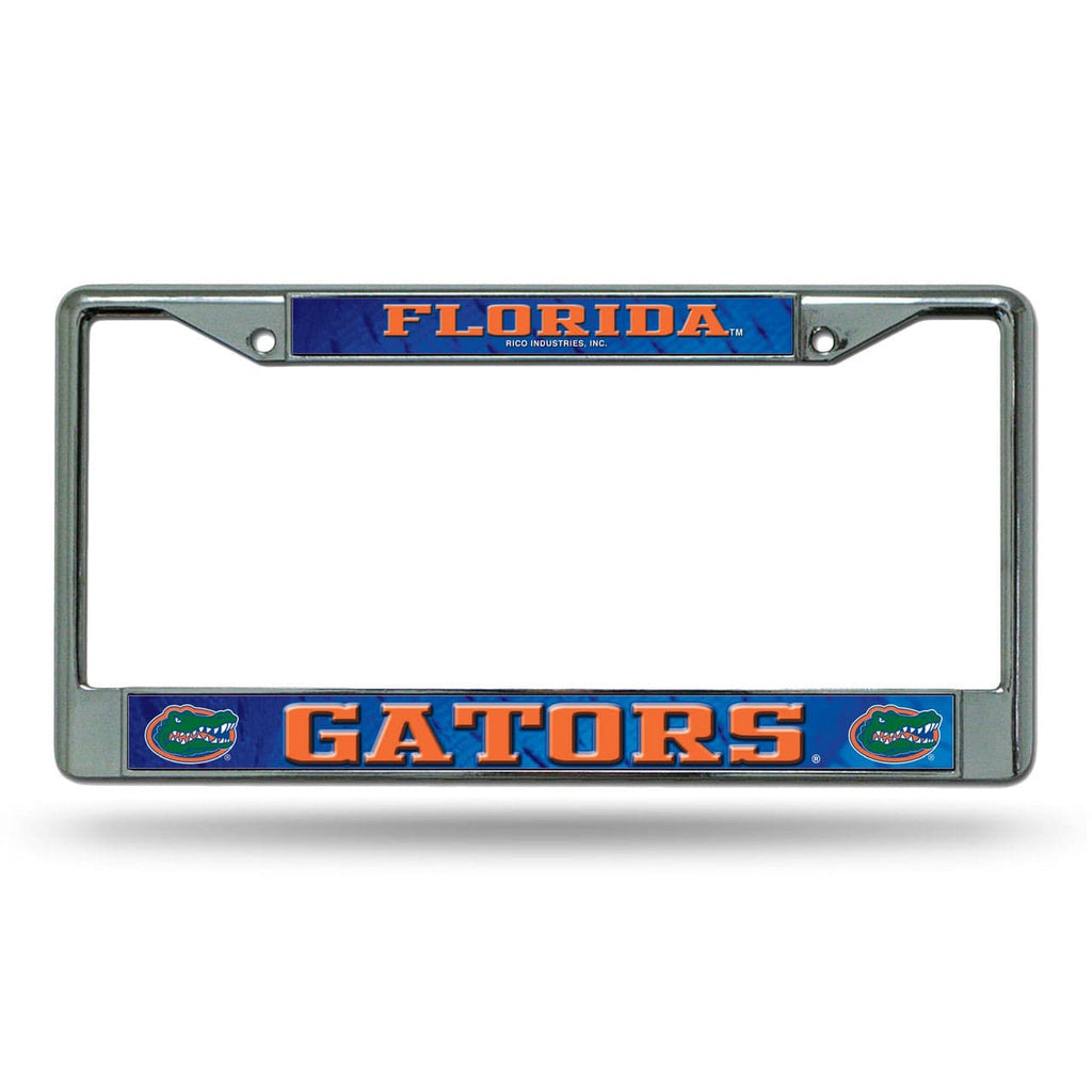 License Frame Chrome Florida Gators License Plate Frame Chrome Printed Insert 611407026267