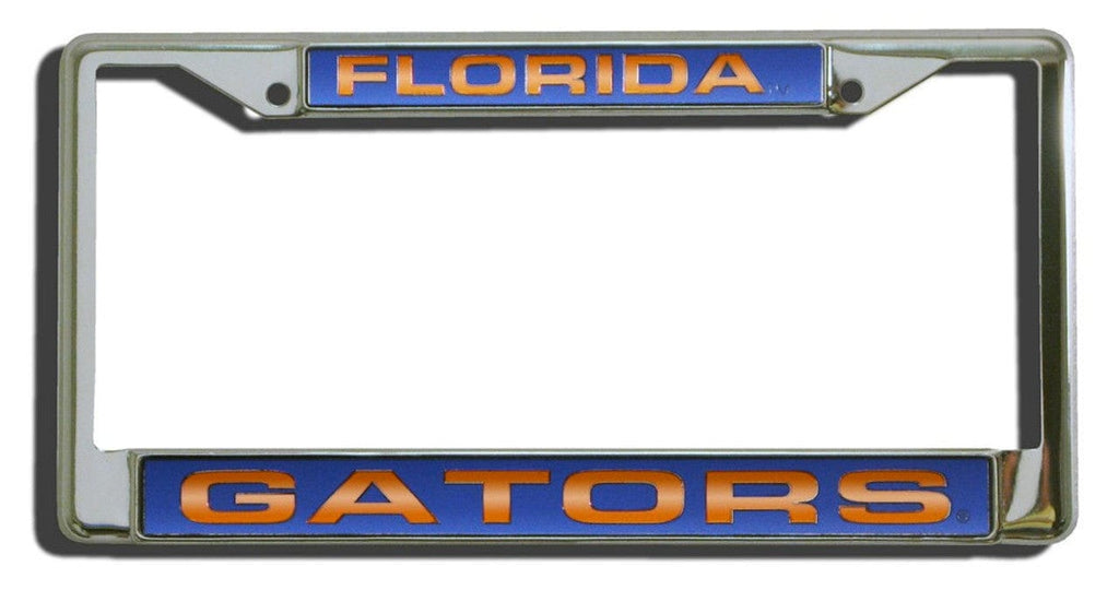 License Frame Chrome Florida Gators License Plate Frame Laser Cut Chrome 094746403775