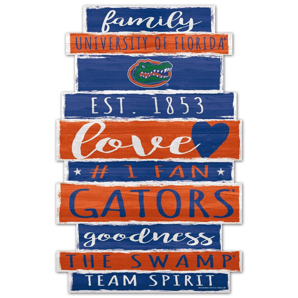 Sign 11x17 Established Home Florida Gators Sign 11x17 Wood Family Word Design 032085499219