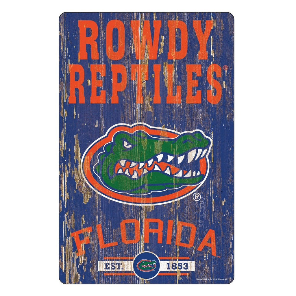 Sign 11x17 Slogan Florida Gators Sign 11x17 Wood Slogan Design 032085623140