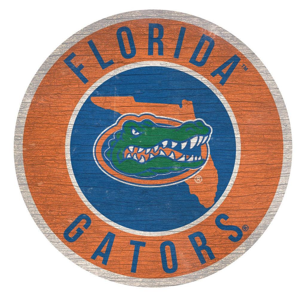 Sign 12 Round State Design Florida Gators Sign Wood 12 Inch Round State Design 878460201554