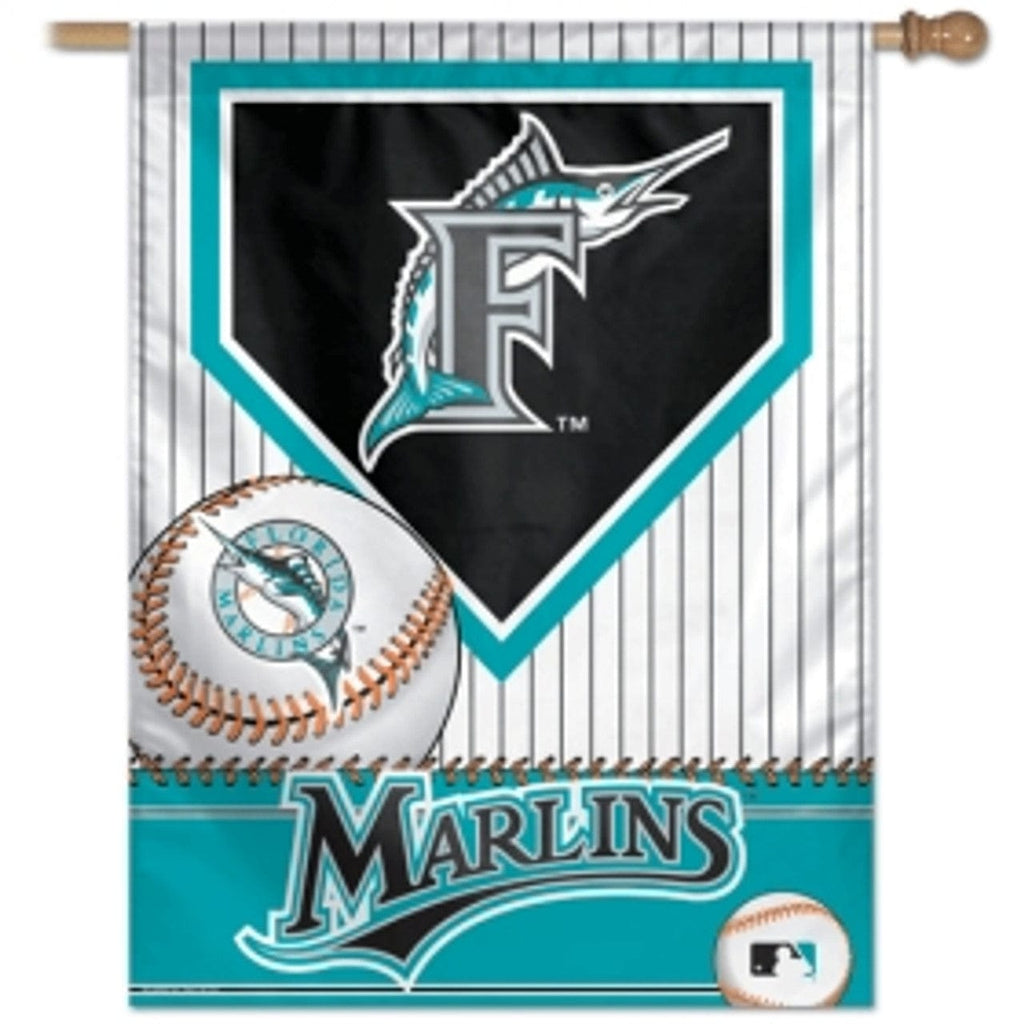 Miami Marlins Florida Marlins Banner 27x37 Vertical CO 032085028310