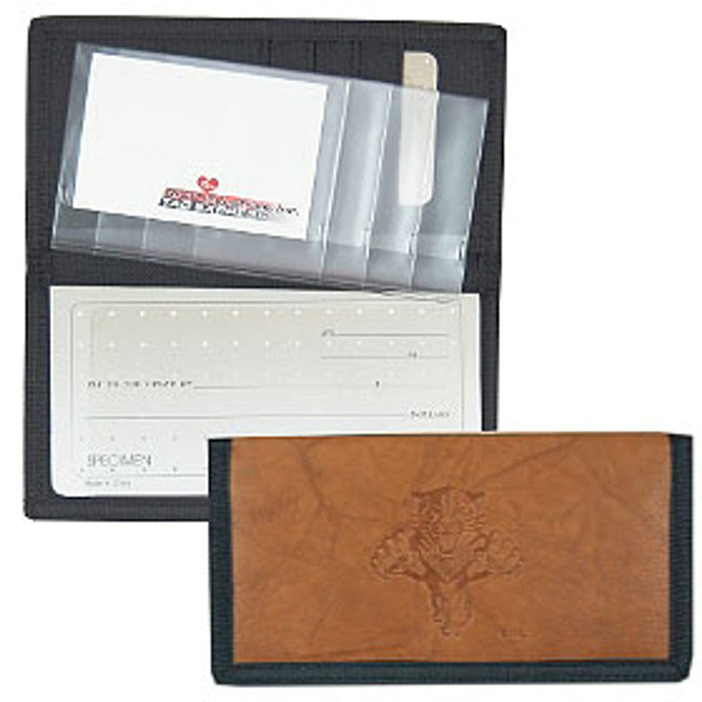 Florida Panthers Florida Panthers Checkbook Cover Leather/Nylon Embossed CO 024994542070