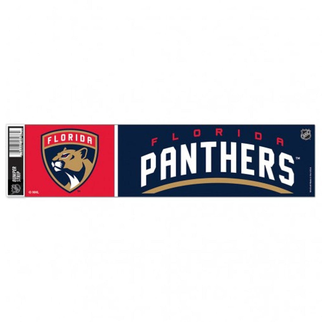 Decal 3x12 Bumper Strip Style Florida Panthers Decal 3x12 Bumper Strip Style - Special Order 032085518491