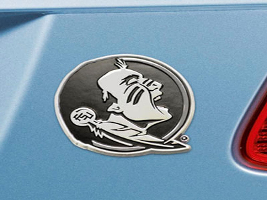 Auto Emblem Metal Florida State Seminoles Auto Emblem Premium Metal Chrome 842989048600
