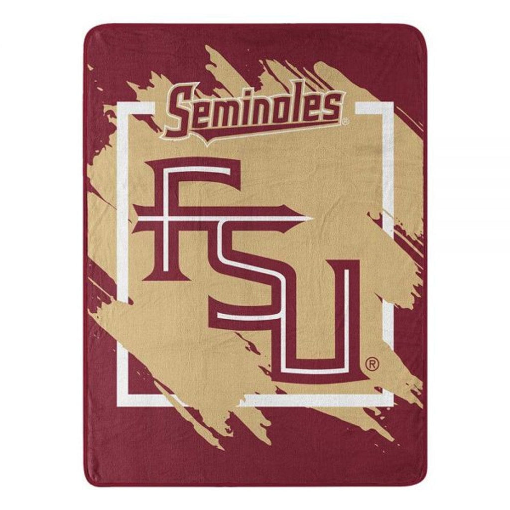 Blankets Florida State Seminoles Blanket 46x60 Micro Raschel Dimensional Design Rolled 190604330105