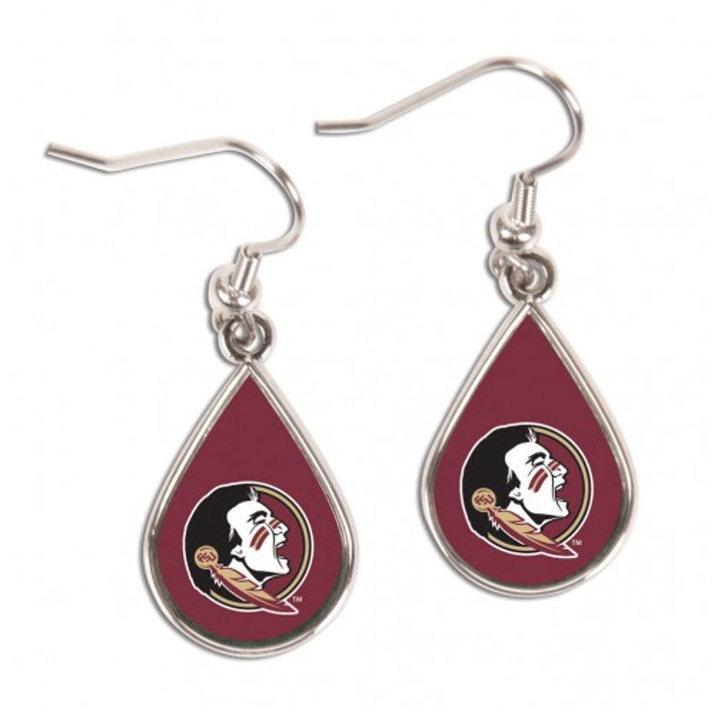 Jewelry Earrings Tear Drop Florida State Seminoles Earrings Tear Drop Style - Special Order 032085012005
