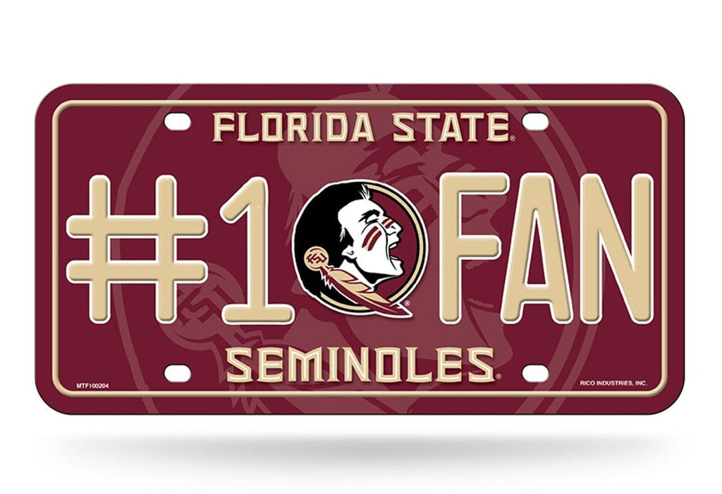 License Plate #1 Fan Florida State Seminoles License Plate #1 Fan 767345318626
