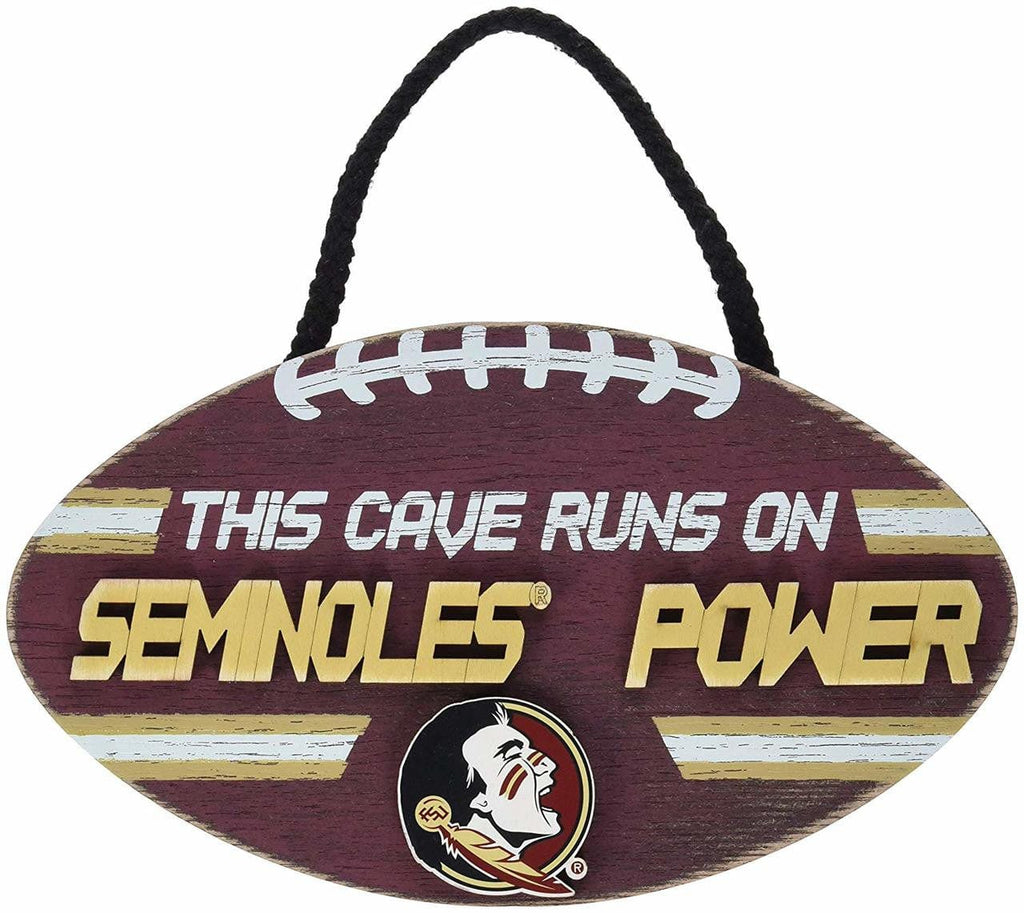 Sign Football Power Design Florida State Seminoles Sign Wood Football Power Design 192797027329