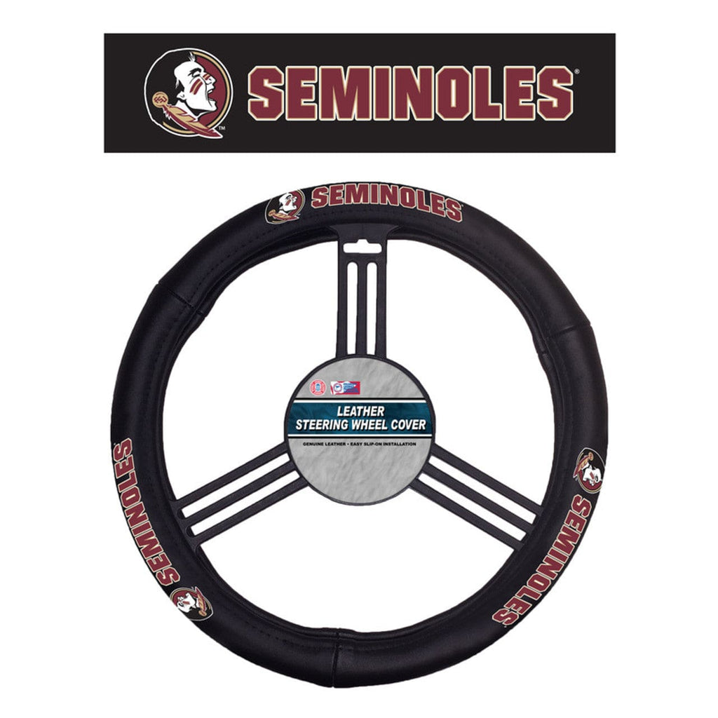 Florida State Seminoles Florida State Seminoles Steering Wheel Cover Leather CO 023245481991