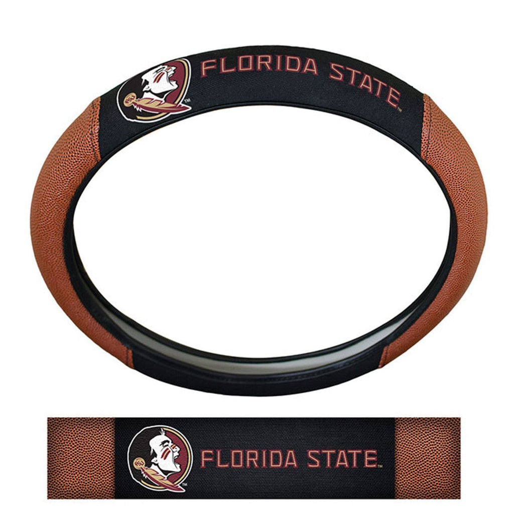 Steering Wheel Covers Pigskin Florida State Seminoles Steering Wheel Cover Premium Pigskin Style 681620254198