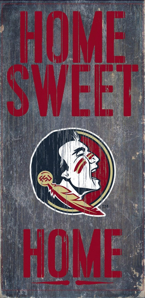 Sign 6x12 Home Sweet Home Florida State Seminoles Wood Sign - Home Sweet Home 6"x12" 878460048050