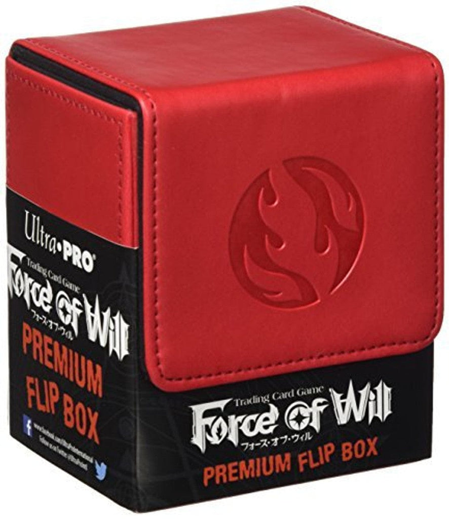 Storage Boxes Force of Will Flip Box - Flame (Red) - - Special Order 074427847005