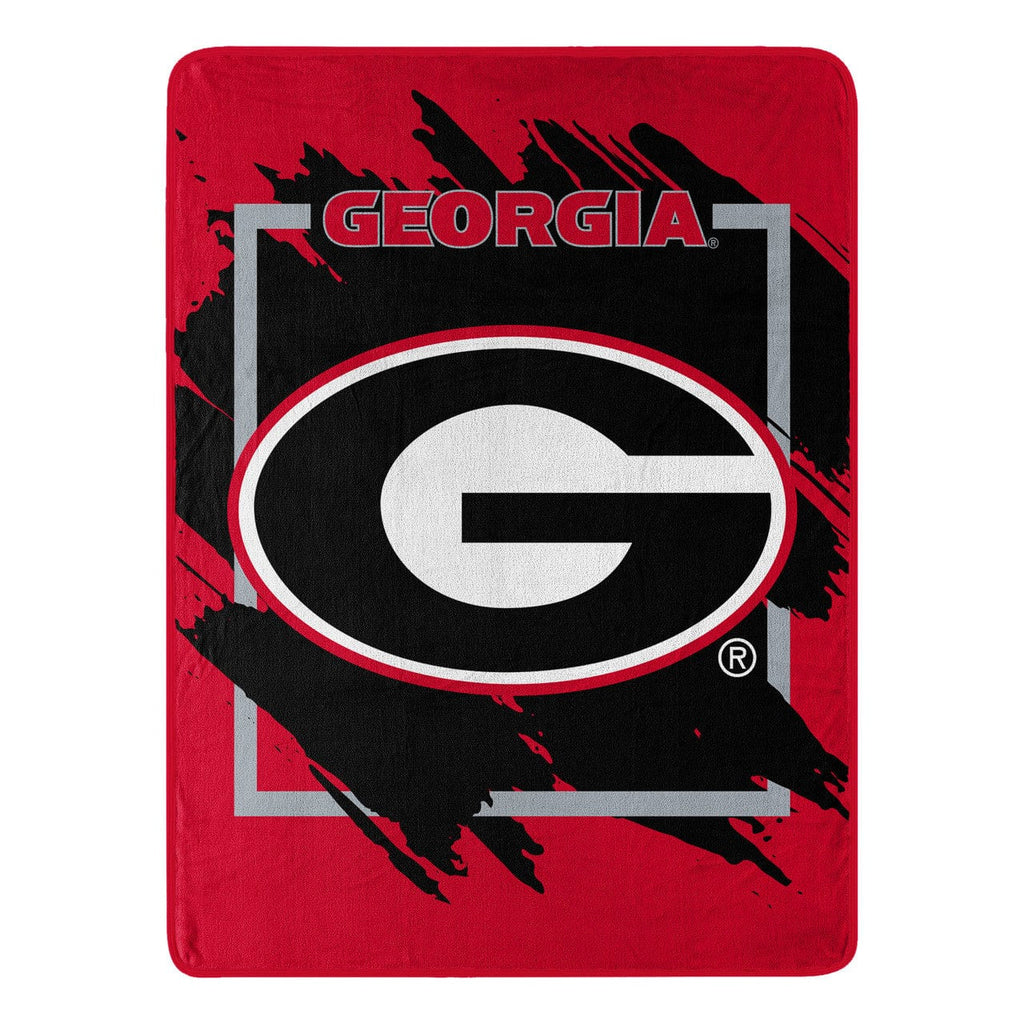 Blankets Georgia Bulldogs Blanket 46x60 Micro Raschel Dimensional Design Rolled 190604330112