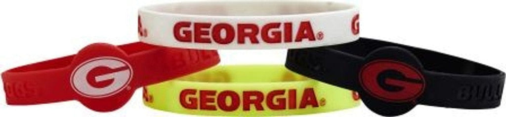 Jewelry Bracelets 4 Packs Georgia Bulldogs Bracelets - 4 Pack Silicone - Special Order 763264348041