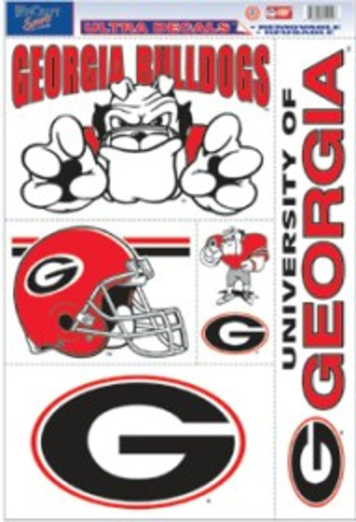 Decal 11x17 Multi Use Georgia Bulldogs Decal 11x17 Ultra 032085029126