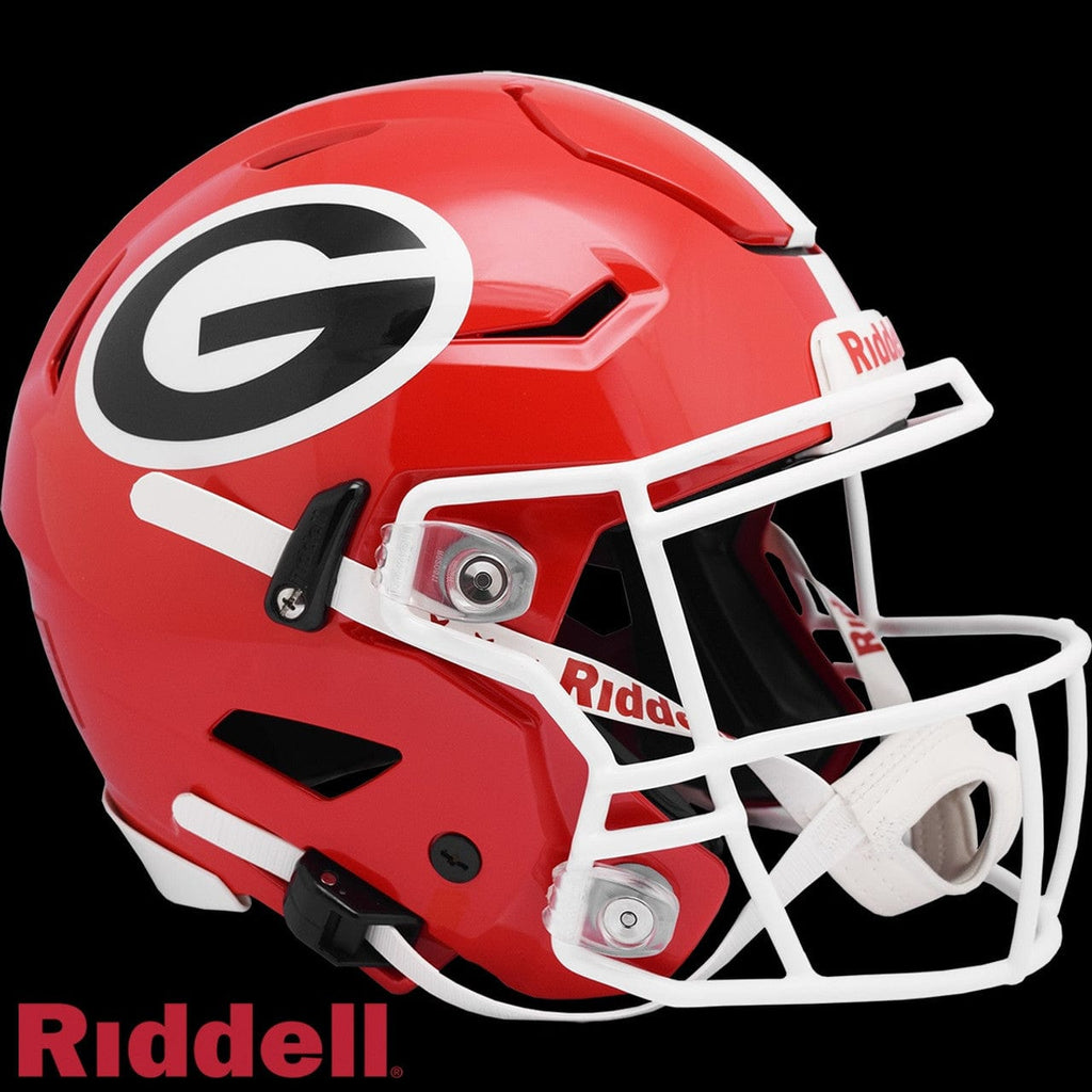 Helmets Full Size Authentic Georgia Bulldogs Helmet Riddell Authentic Full Size SpeedFlex Style - Special Order 095855329451