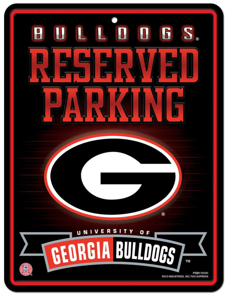 Sign Metal Parking Georgia Bulldogs Sign Metal Parking 094746553197