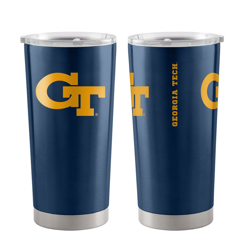 Drink Tumbler Steel 20 Georgia Tech Yellow Jackets Travel Tumbler 20oz Ultra Navy - Special Order 888860553139