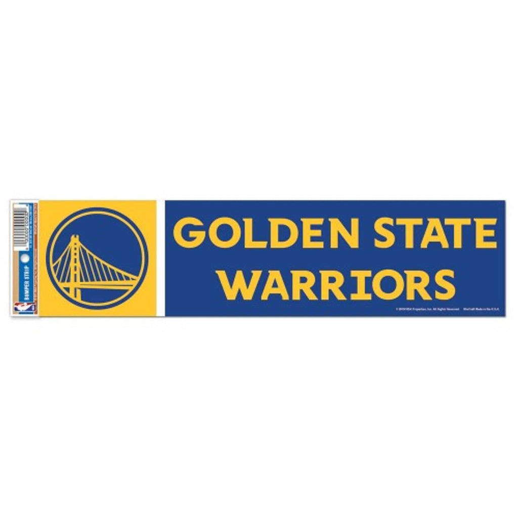 Decal 3x12 Bumper Strip Style Golden State Warriors Decal 3x12 Bumper Strip Style 032085133113