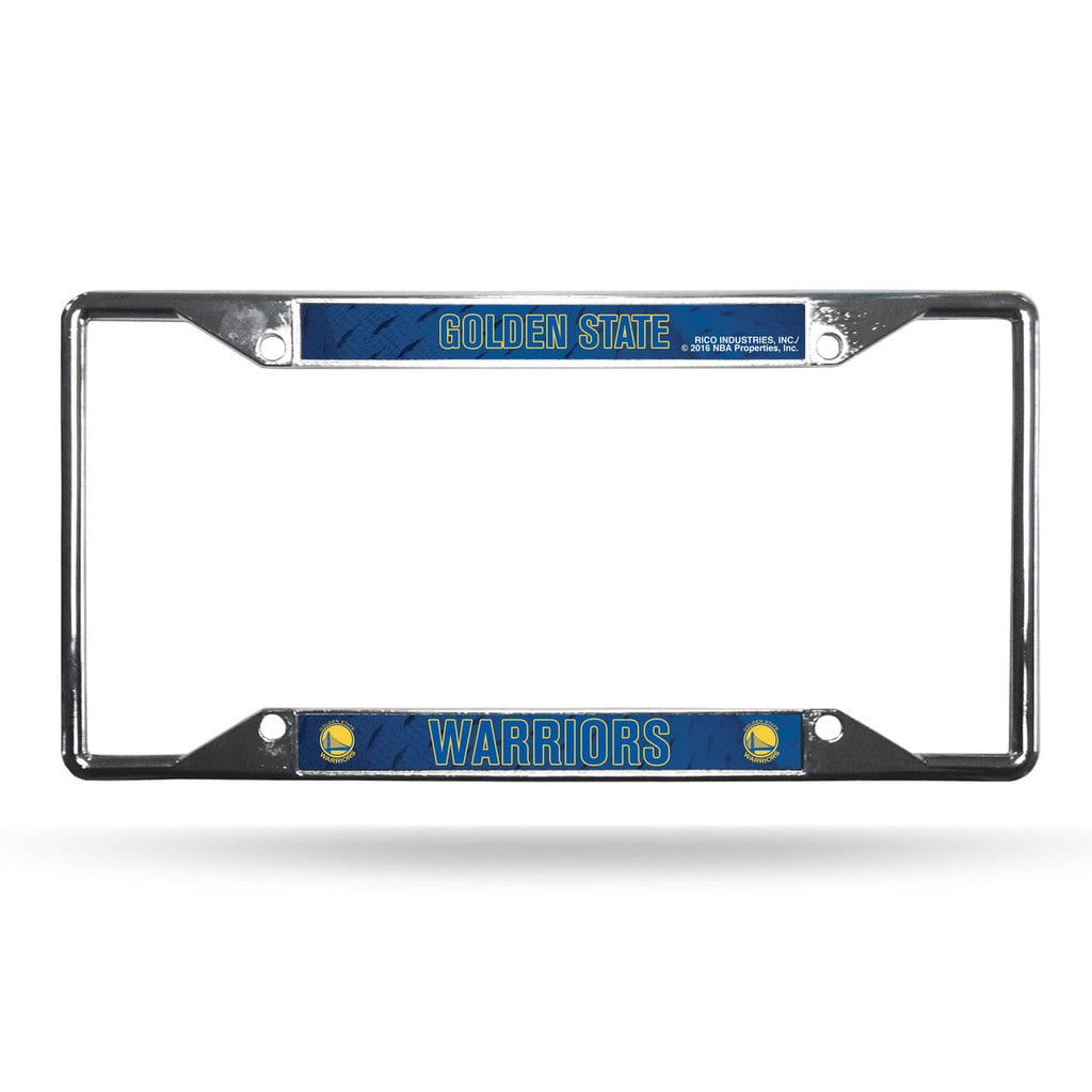 License Frame Chrome EZ Golden State Warriors License Plate Frame Chrome EZ View - Special Order 767345207883