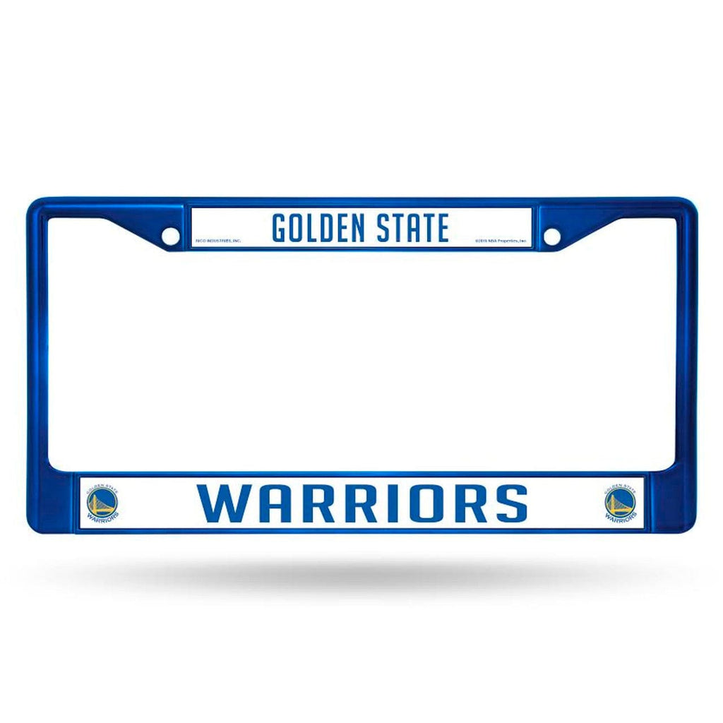 License Frame Metal Golden State Warriors License Plate Frame Metal Blue 094746966430